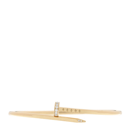 Cartier 18K Yellow Gold Diamond Small Juste Un Clou Bracelet 16 1 of 5