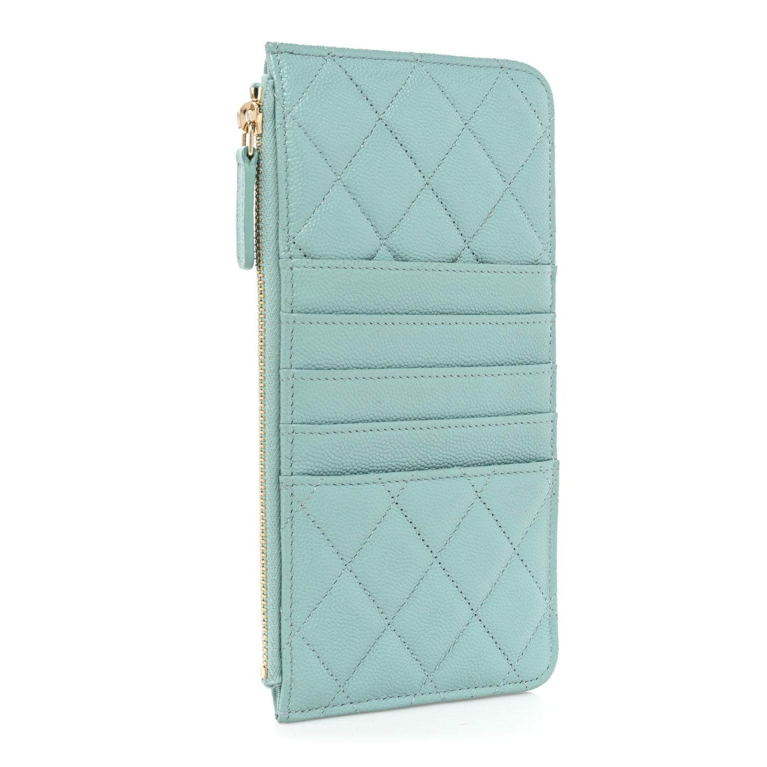 Chanel Caviar Quilted Classic iPhone Pouch Blue 3 of 12