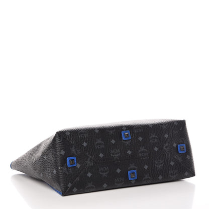 MCM Visetos Medium Shopper Tote Black 4 of 15