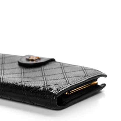 Chanel Caviar Stitched French Wallet Black 13 of 16