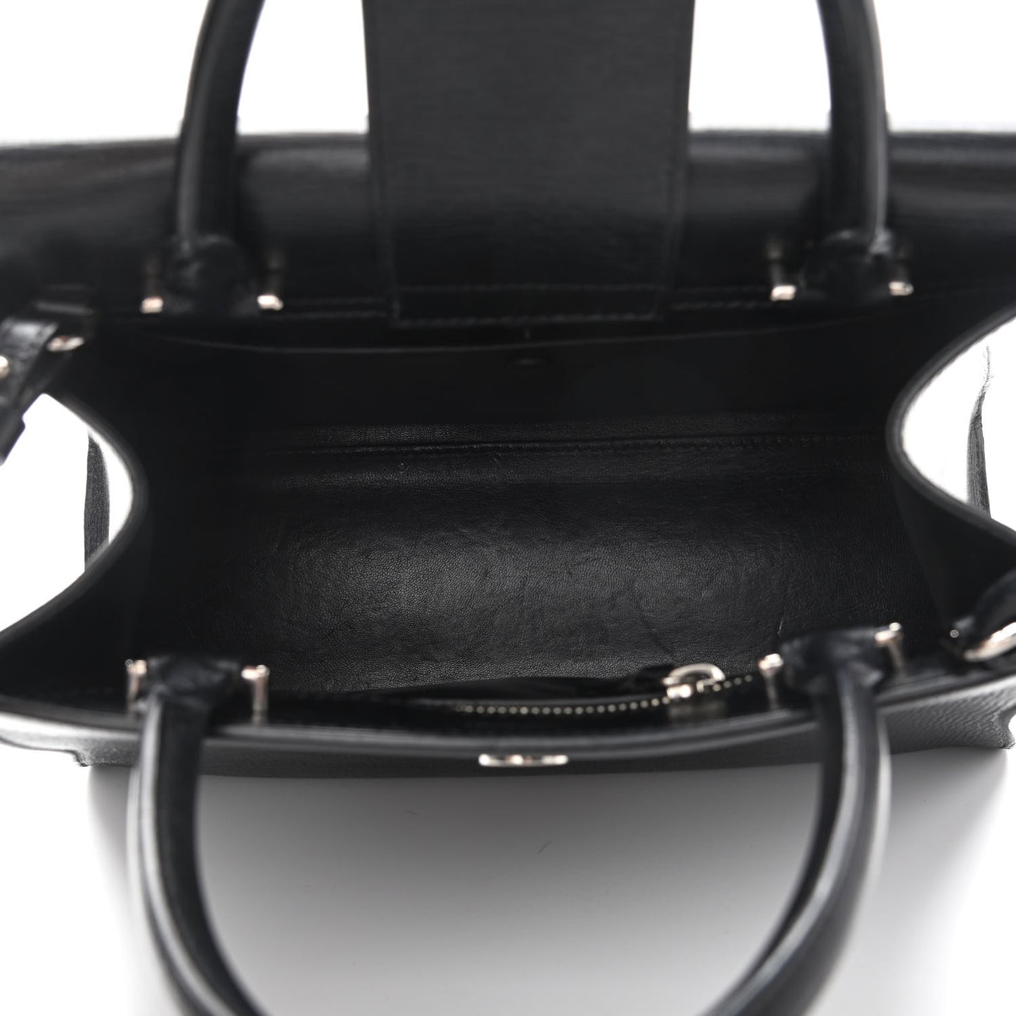 Calfskin Small Obsedia Satchel Black
