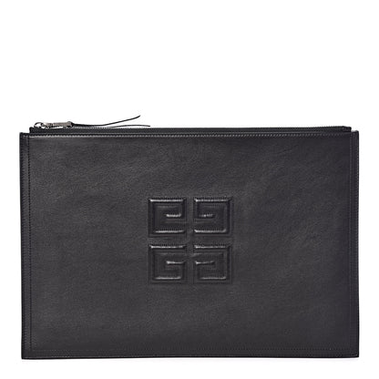 Givenchy Lambskin Large Emblem Pouch Black 1 of 8
