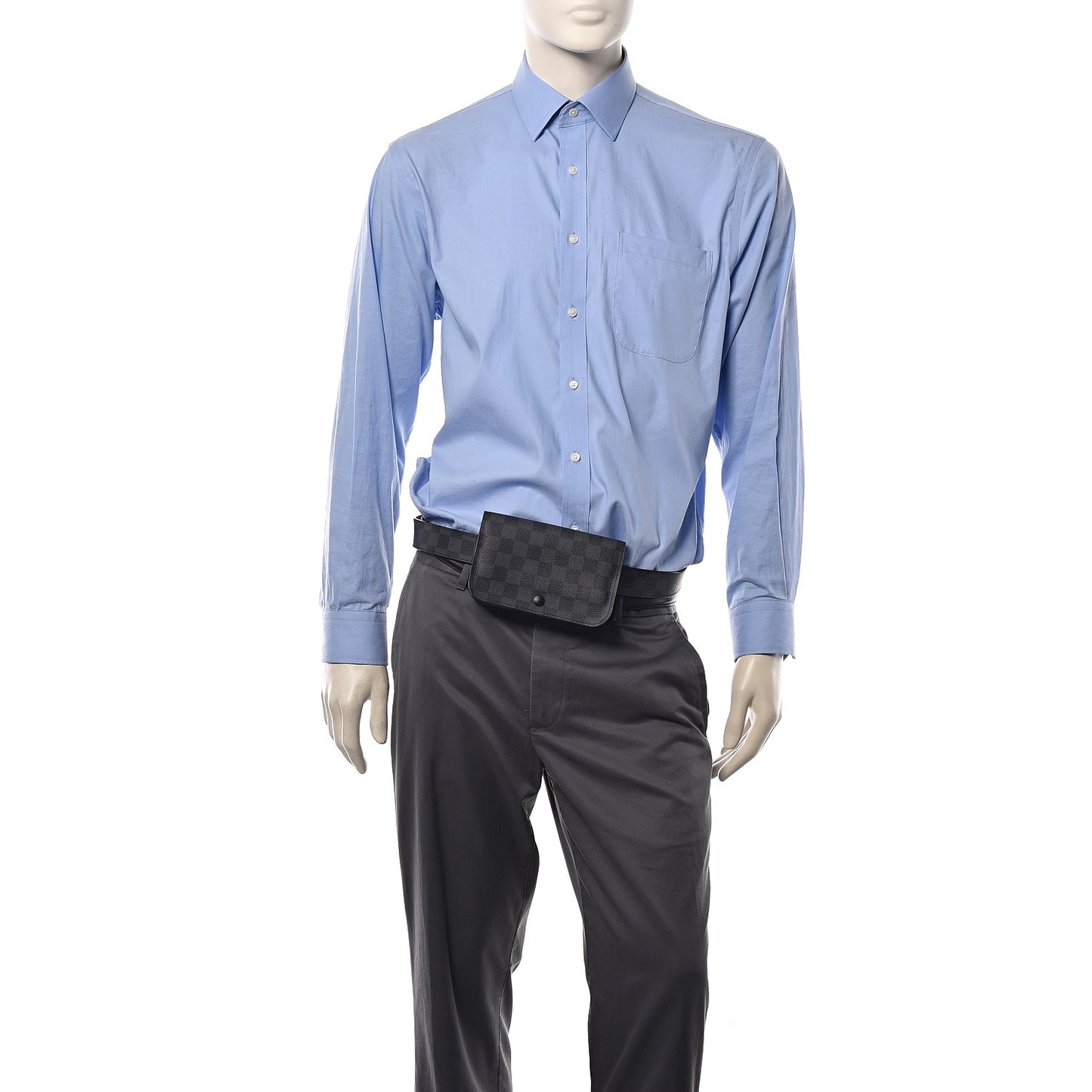 Damier Graphite Ceinture Pochette Homme Belt 85 34