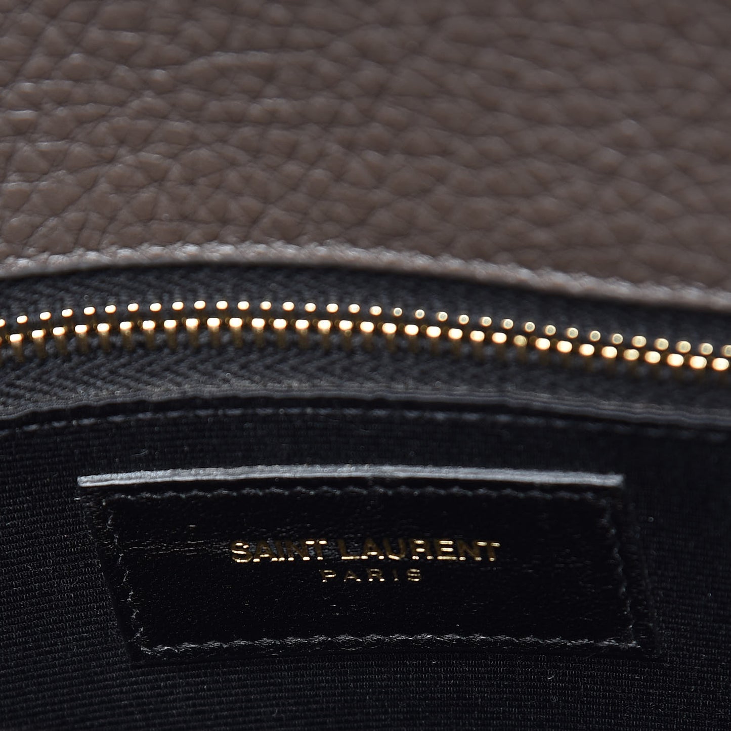 Grained Calfskin Small Sac De Jour Earth