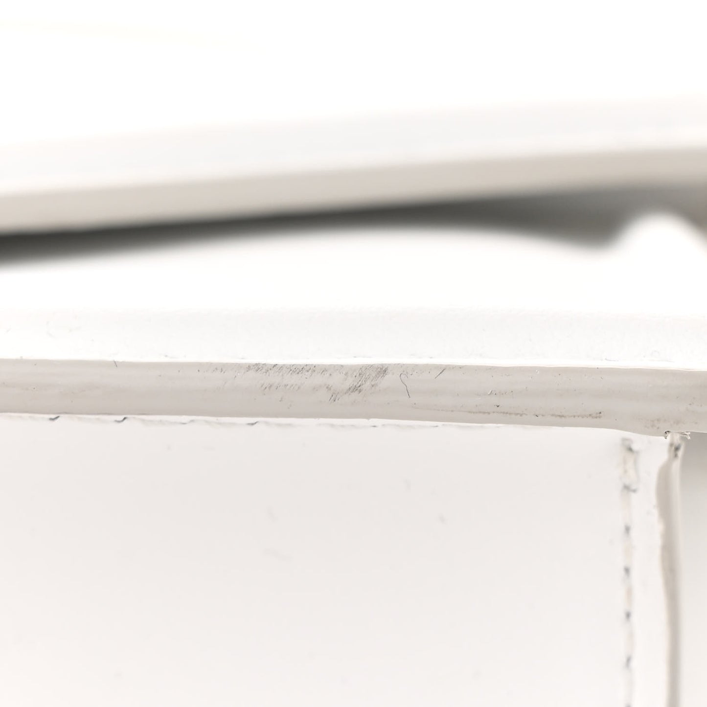 Smooth Calfskin Small Devotion Envelope Top Handle Bag White