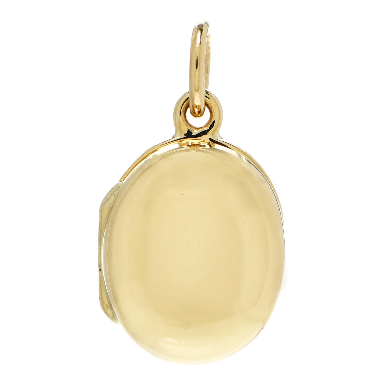 Tiffany 14K Yellow Gold Oval Locket Pendant 1 of 4