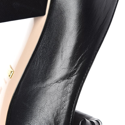 Gucci Malaga Kid GG Marmont Fringe 50mm Loafer Pumps 36 Black 10 of 12