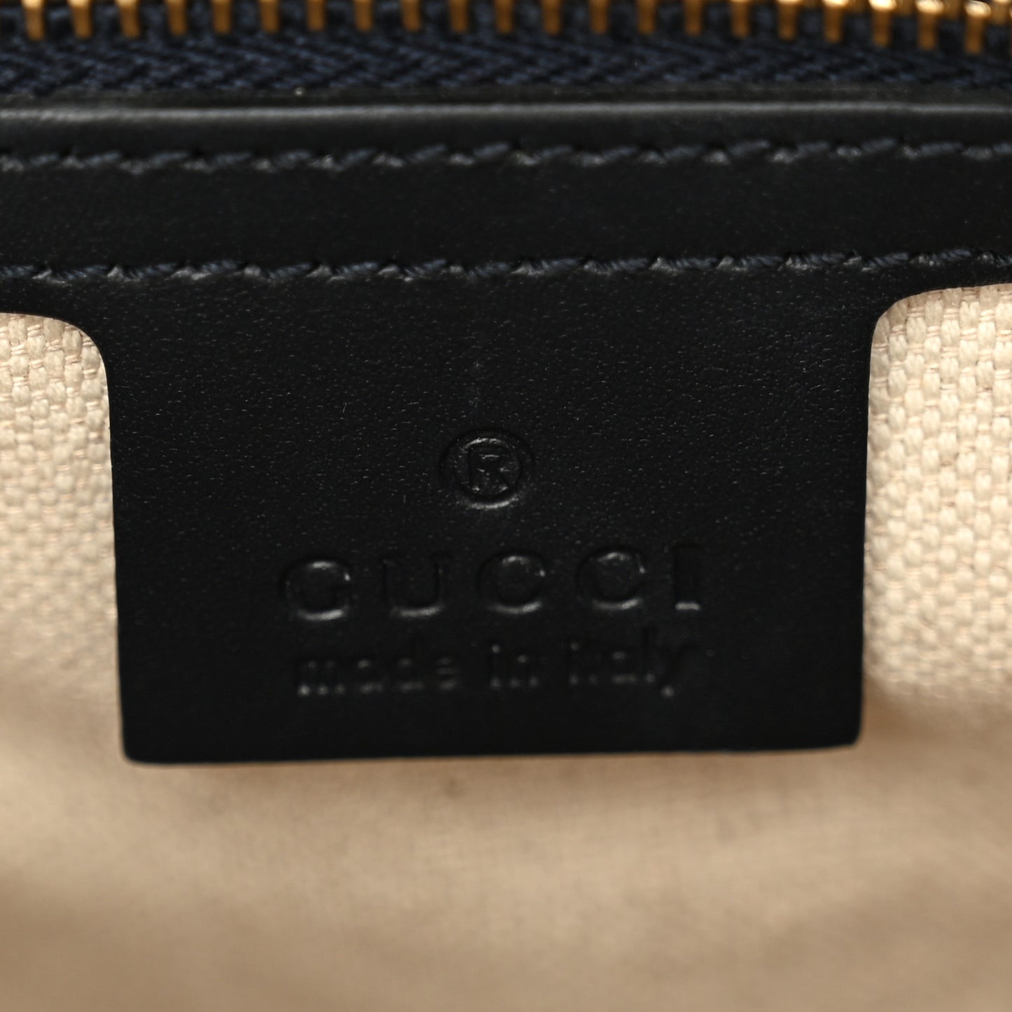 Monogram Selleria Calfskin Vintage Web Medium Boston Beige Blue