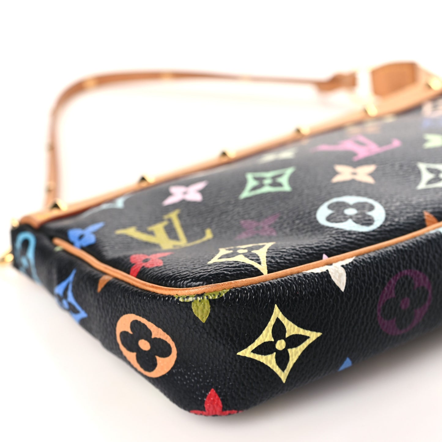 Monogram Multicolor Pochette Accessories Black