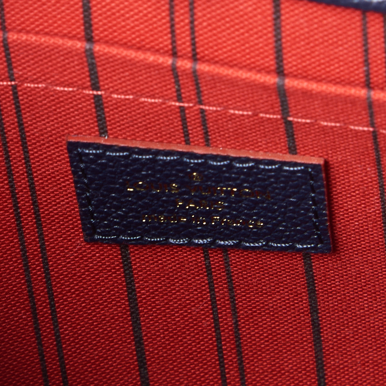 Empreinte Montaigne MM Marine Rouge