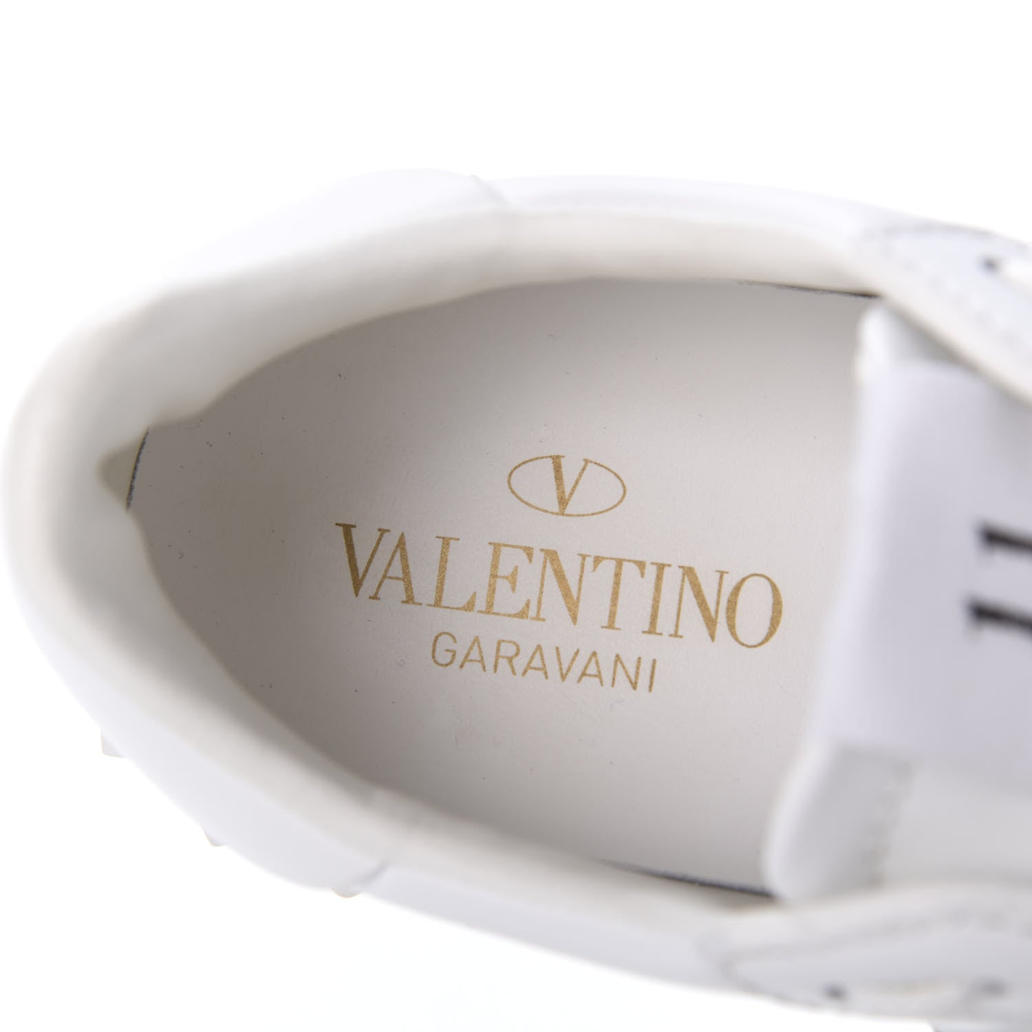 Valentino Garavani Calfskin Rockstud Untitled Open Sneakers 37.5 White 7 of 9