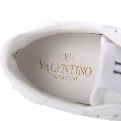 Valentino Garavani Calfskin Rockstud Untitled Open Sneakers 37.5 White 7 of 9