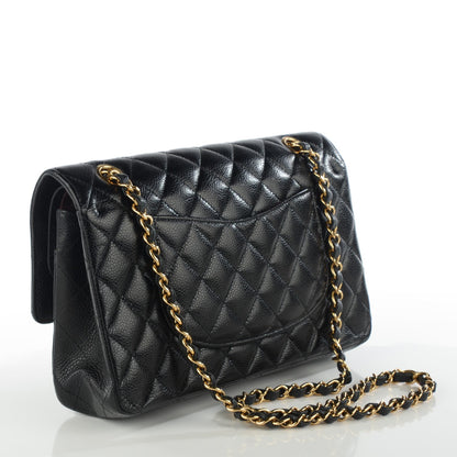 Chanel Caviar Quilted Medium Double Flap Black 3 of 8