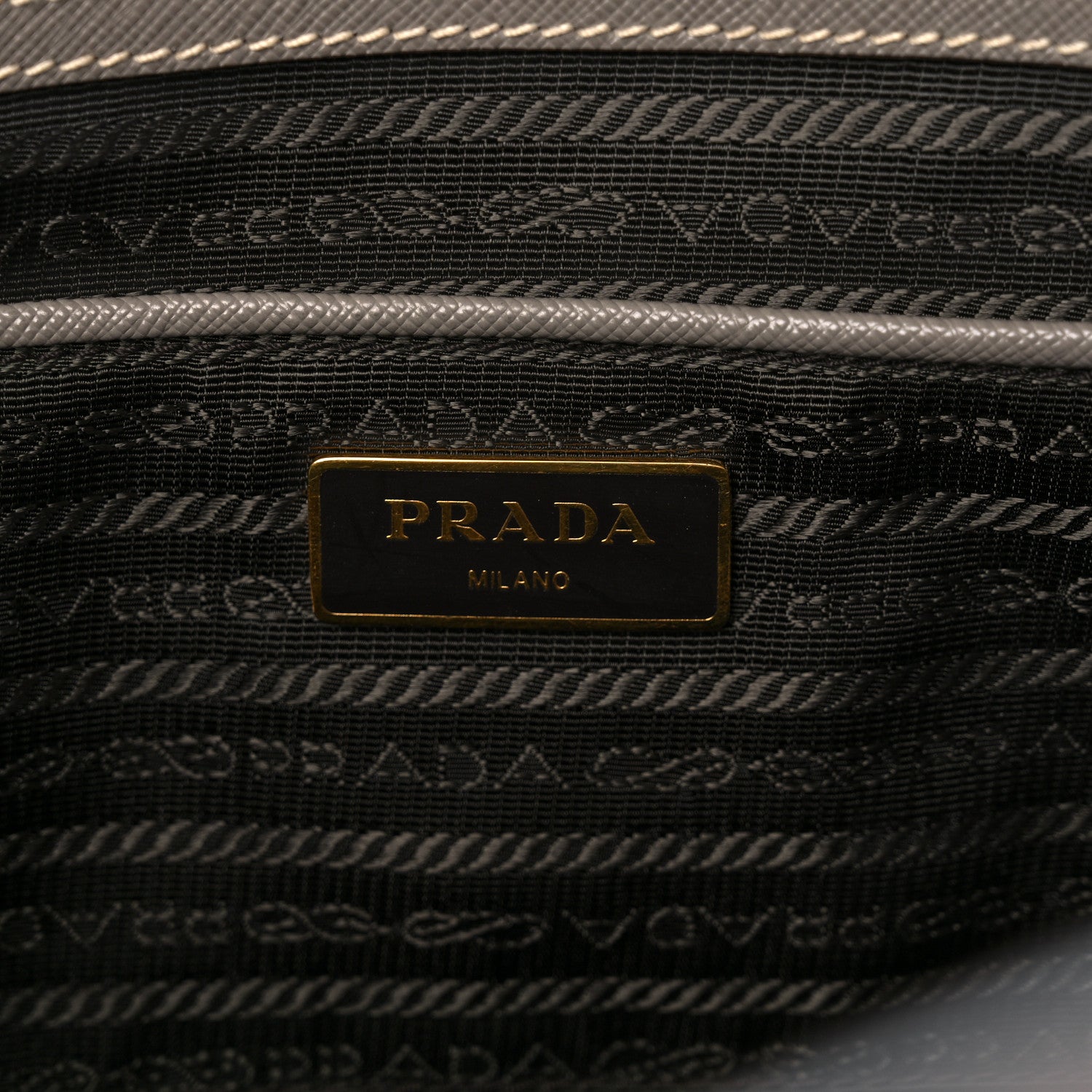 Prada Saffiano Lux Large Tote Argilla 6 of 11