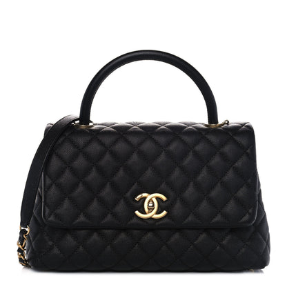 Chanel Caviar Quilted Small Coco Handle Flap Black 1 of 10
