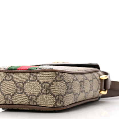 Gucci GG Supreme Monogram Web Ophidia Phone Crossbody Bag Beige New Acero 10 of 10