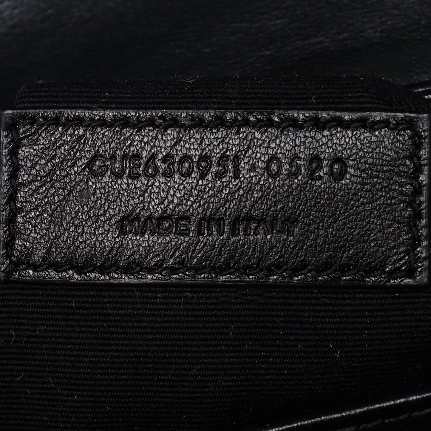 Calfskin Y Quilted Monogram Toy Loulou Crossbody Bag Black