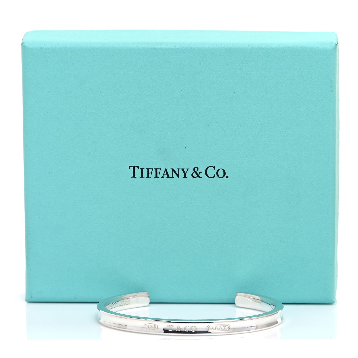 Tiffany Sterling Silver Narrow 1837 Cuff Bracelet 5 of 5