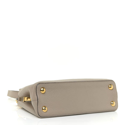 Louis Vuitton Taurillon Capucines BB Galet 4 of 21