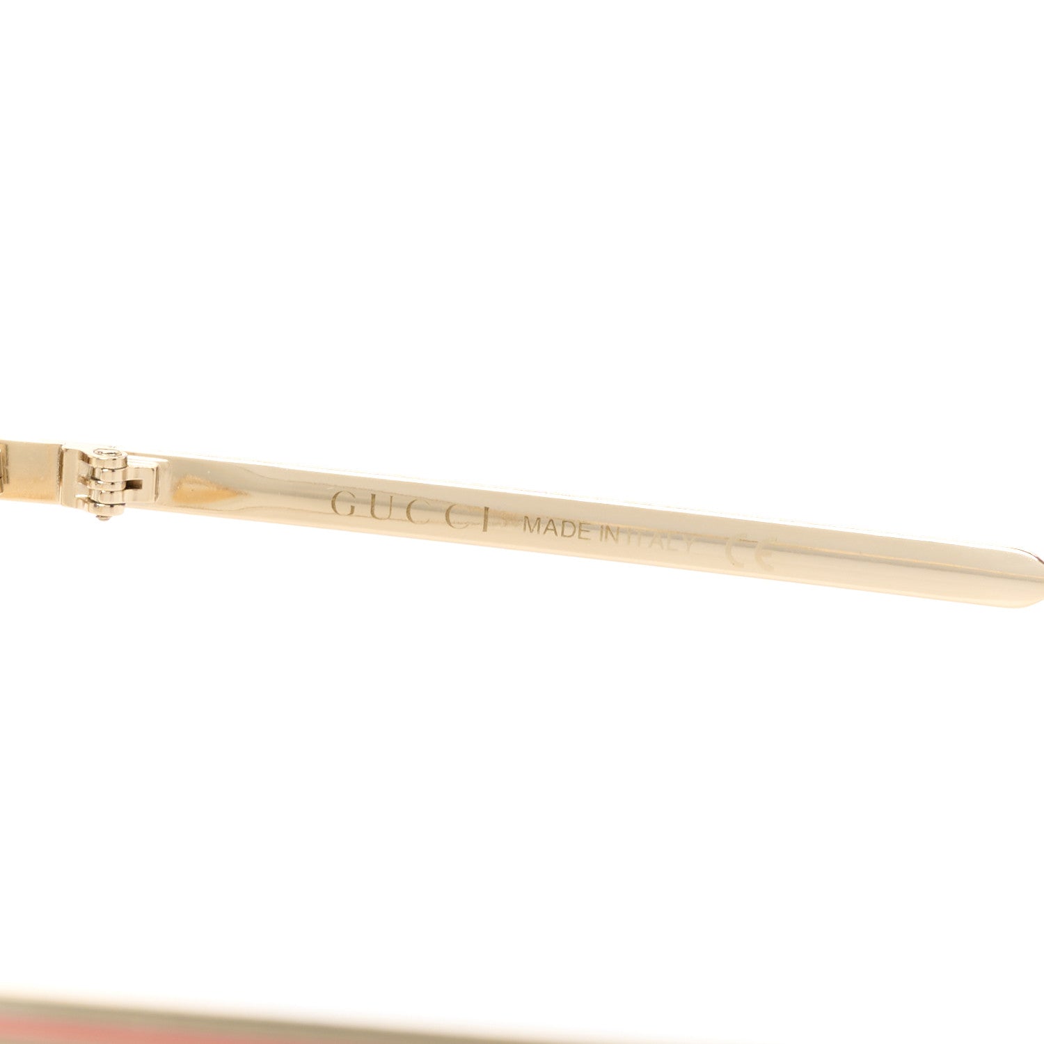 Gucci Aviator Eyeglasses GG0138S Gold Black 5 of 9