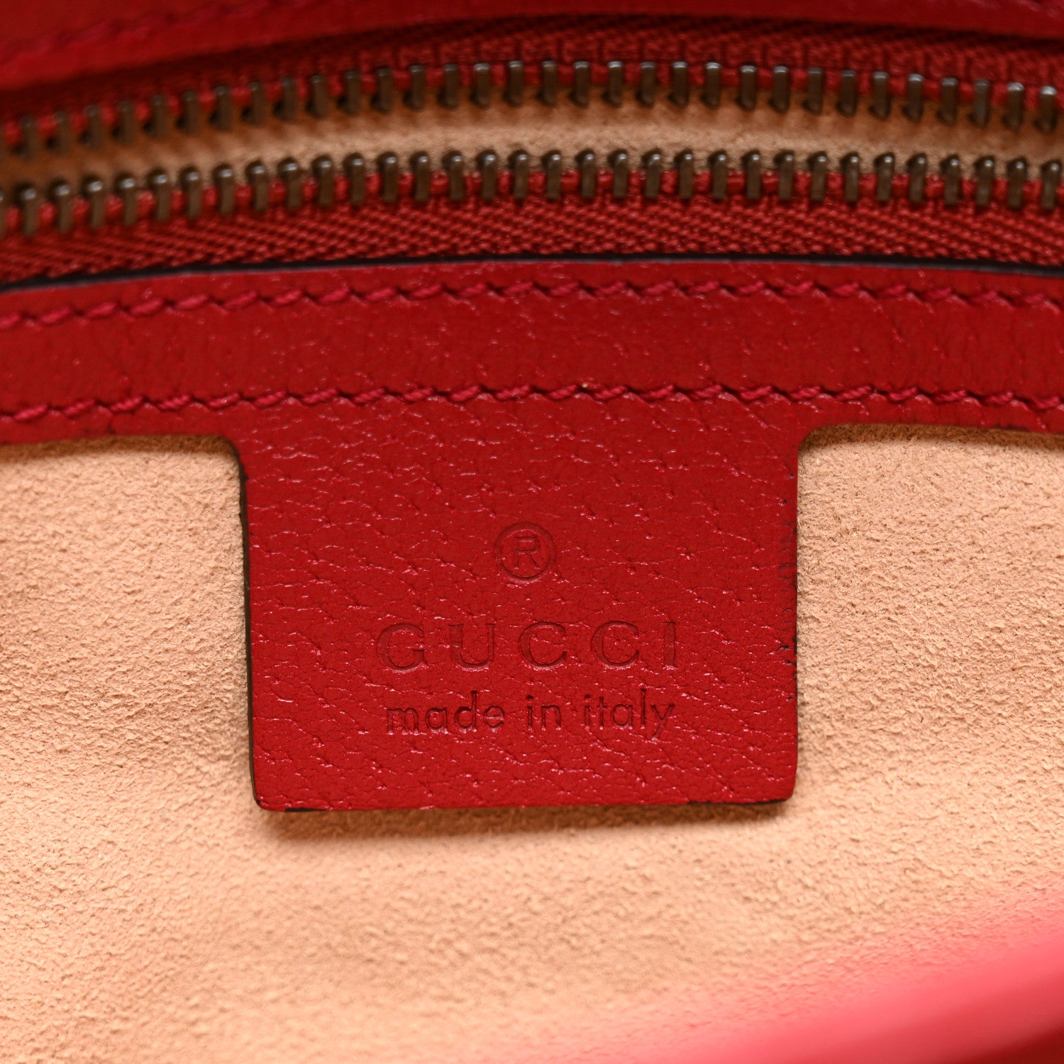 Gucci GG Supreme Monogram Medium Queen Margaret Shoulder Bag Red 6 of 10