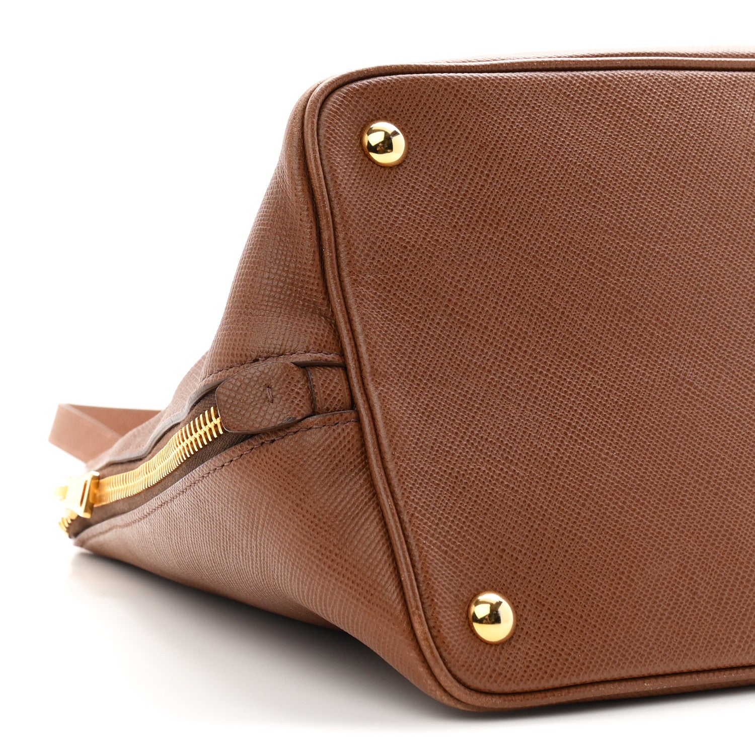 Prada Saffiano Cuir Top Handle Dome Tote Palissandro 9 of 10