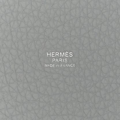 Hermes Taurillon Clemence Picotin Lock 22 MM Bleu Pale 6 of 11
