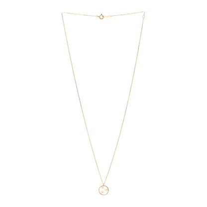 Mikimoto 18K Yellow Gold Akoya Cultured Pearl Open Circle Triple Pendant Necklace 3 of 5