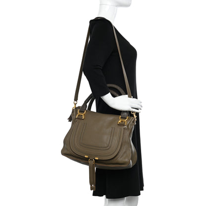 Chloe Calfskin Medium Marcie Satchel Anchor Grey 3 of 11