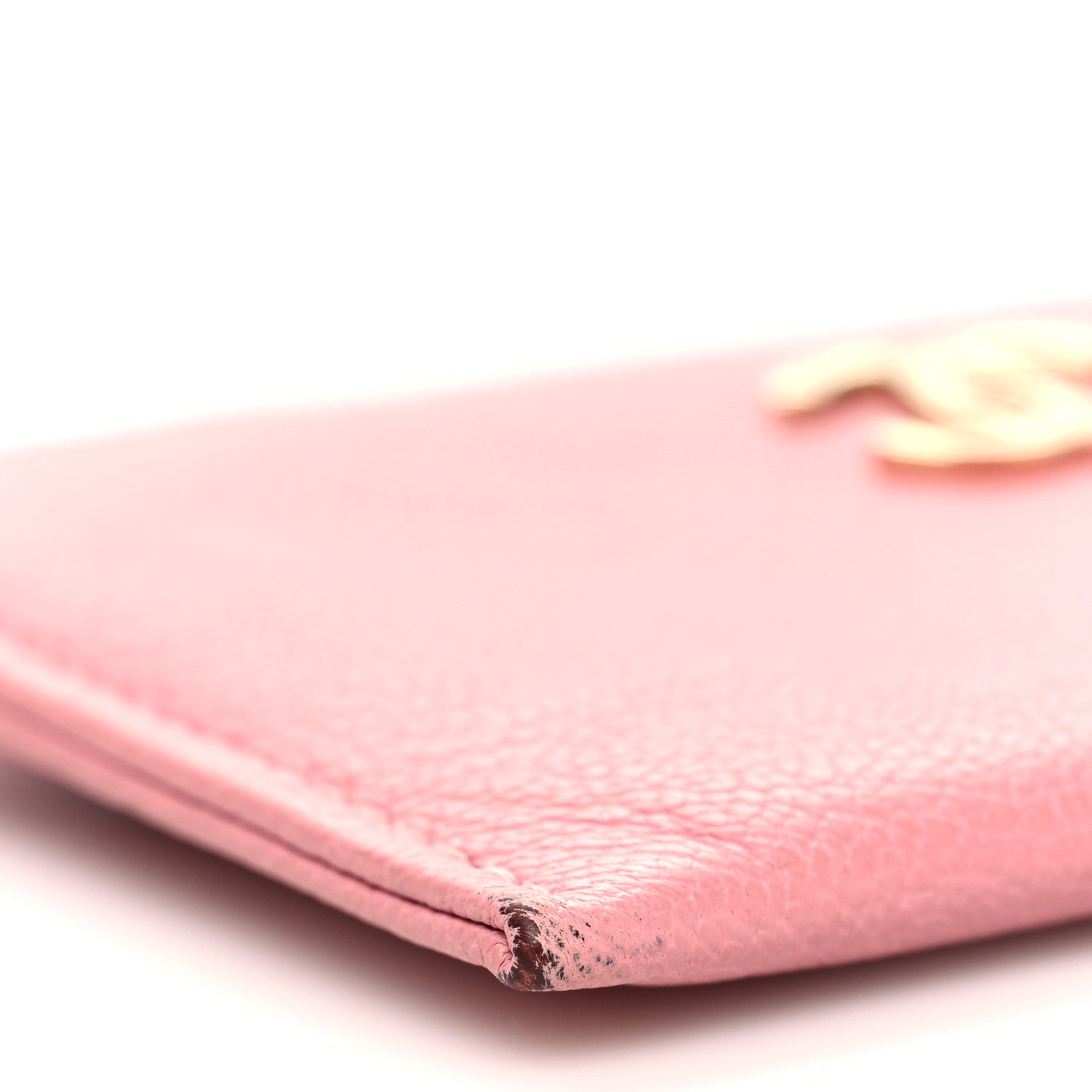 Chanel Goatskin CC Camellia Card Holder Pink 10 of 12