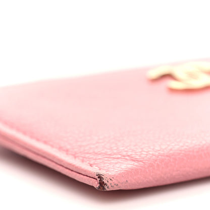 Chanel Goatskin CC Camellia Card Holder Pink 10 of 12
