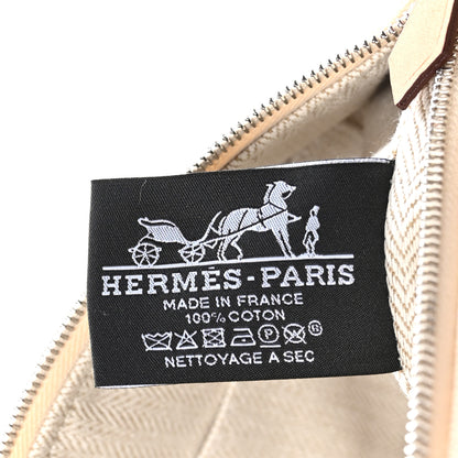 Hermes Canvas Small Bride-A-Brac Pouch Natural 6 of 11