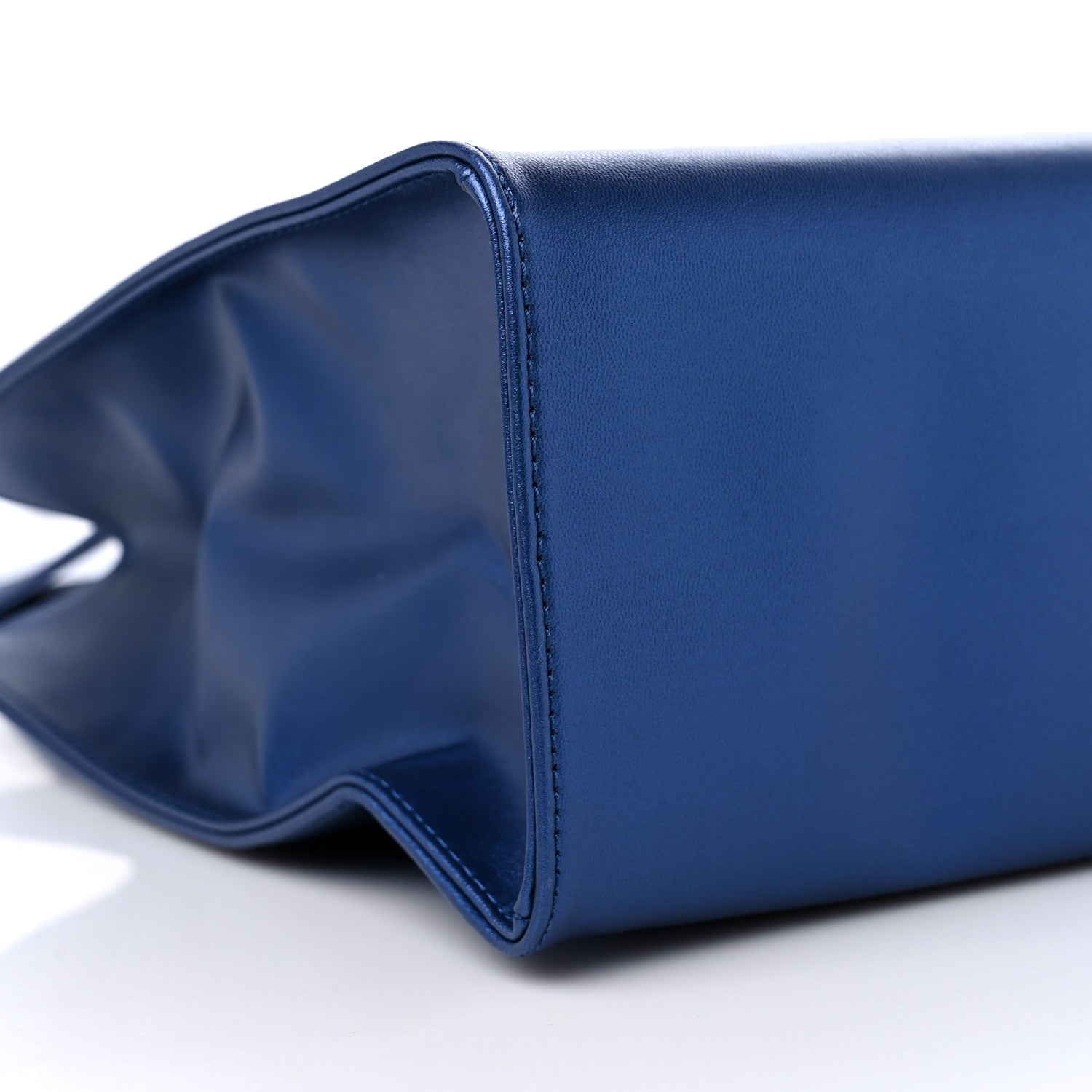 Telfar Metallic Vegan Leather Medium Shopping Bag Cobalt 7 of 8