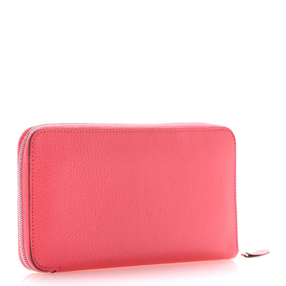 Hermes Chevre Mysore Evelyne Azap Wallet Rose Lipstick 3 of 12