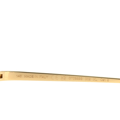 Cartier Panthere De Cartier Cat Eye Sunglasses Gold 6 of 6