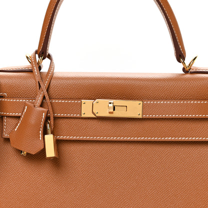 Hermes Epsom Kelly Sellier 28 Gold 8 of 11