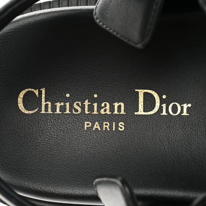 Christian Dior Lambskin Dioract 10mm Sandals 37 Black 7 of 12