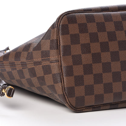 Louis Vuitton Damier Ebene Neo Neverfull MM Rose Ballerine 10 of 11