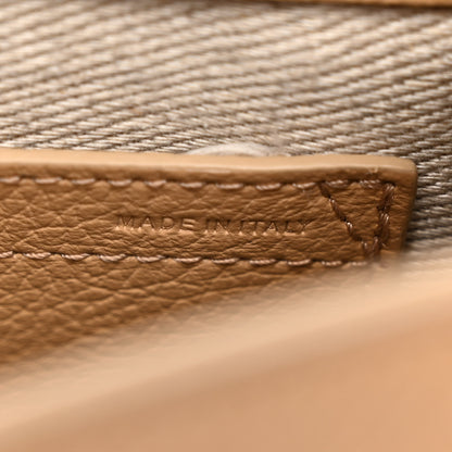 Chloe Grained Calfskin Small Marcie Saddle Bag Milky Brown 7 of 10