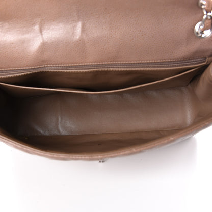 Chanel Caviar Quilted Maxi Single Flap Taupe 5 of 11