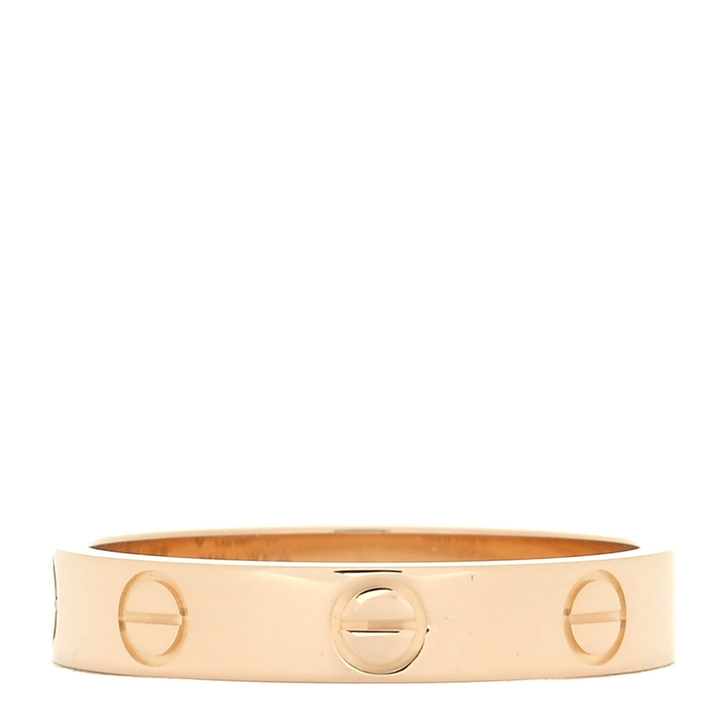 18K Yellow Gold 3.5mm LOVE Wedding Band Ring 53 6.5