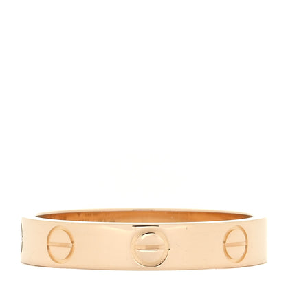 Cartier 18K Yellow Gold 3.5mm LOVE Wedding Band Ring 53 6.5 3 of 5