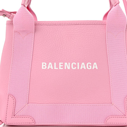 Balenciaga Calfskin Navy Cabas XS Candy Pink White 8 of 10