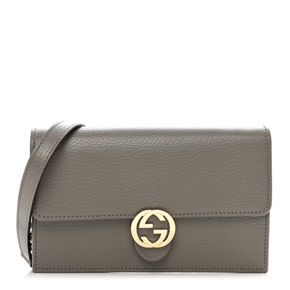 Gucci Dollar Calfskin Interlocking G Chain Wallet Loess 1 of 10
