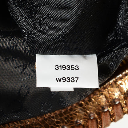Stella McCartney Crackled Metallic Large Falabella Crossbody Bag Bronze 7 of 9
