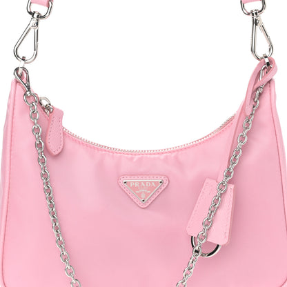 Prada Nylon Re-Edition 2005 Shoulder Bag Rosa 10 of 13