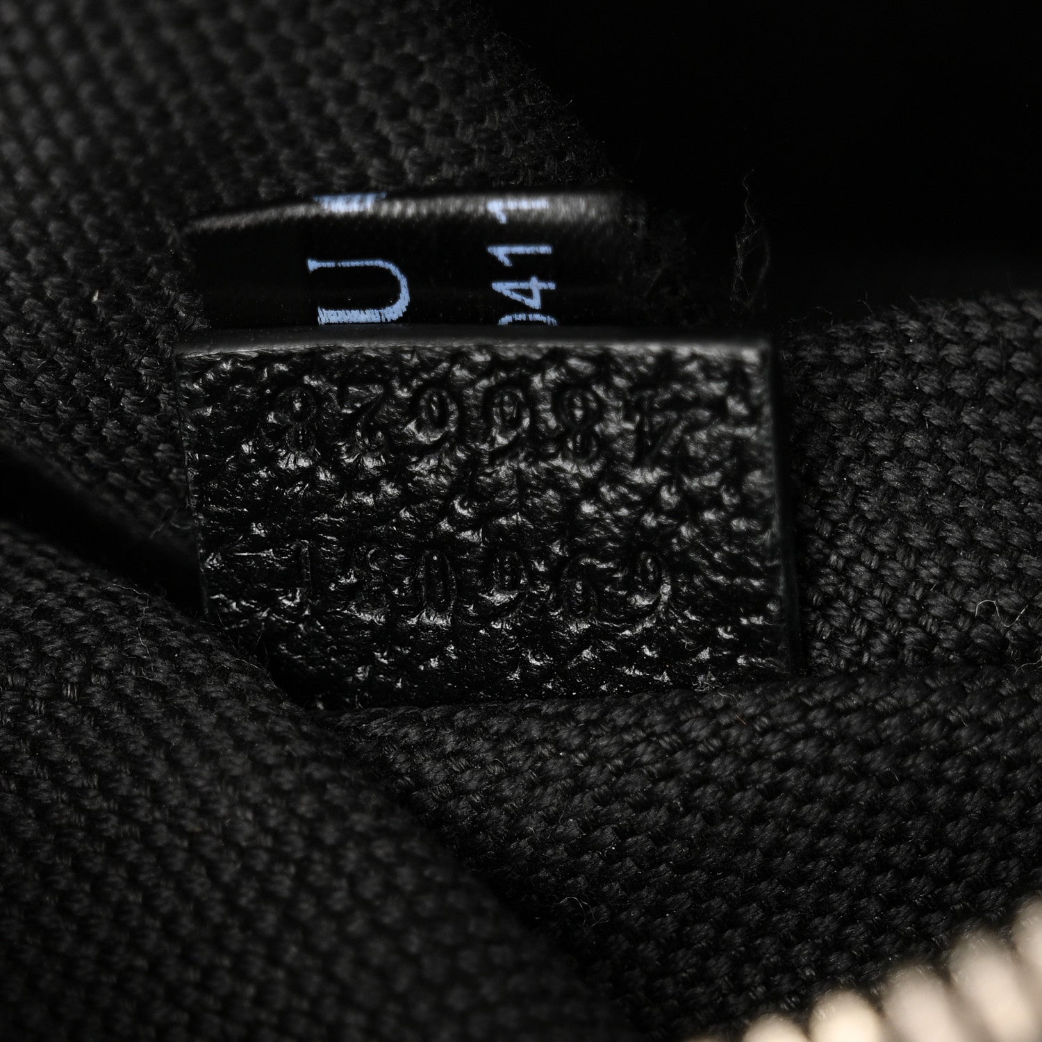 Gucci Monogram Jumbo GG Textured Dollar Calfskin Web Belt Bag Black 6 of 9