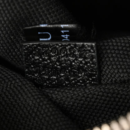 Gucci Monogram Jumbo GG Textured Dollar Calfskin Web Belt Bag Black 6 of 9