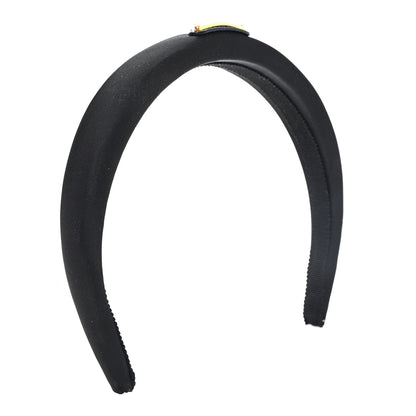 Prada Re-Nylon Metal Triangle Logo Headband Black 4 of 6