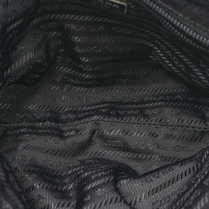 Prada Tessuto Nylon Saffiano Smalto Wristlet Black 5 of 8